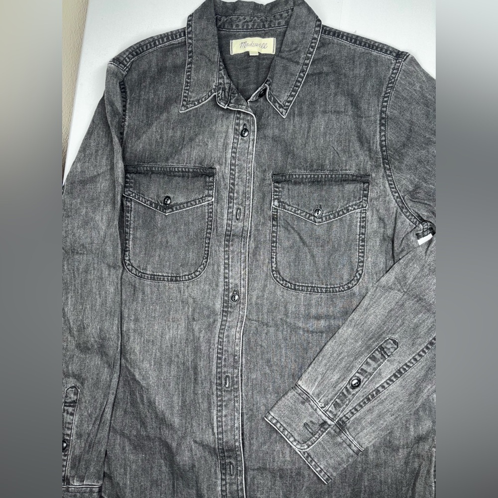 Madewell Gray Denim Jacket
